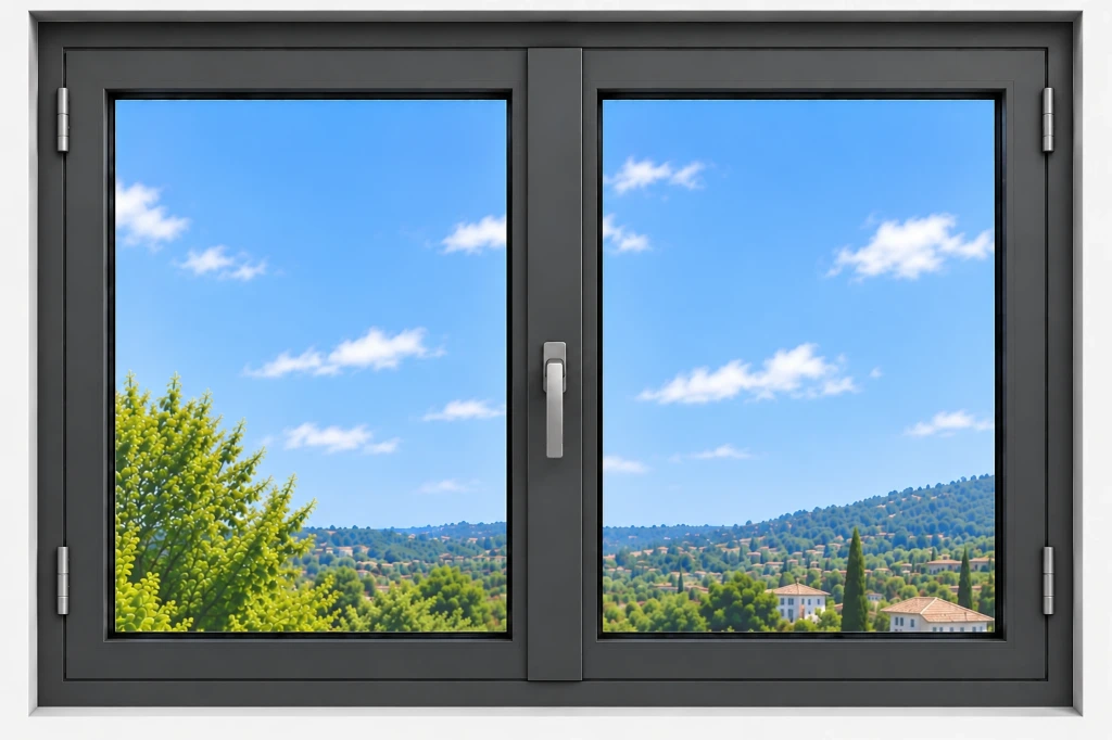 Fenêtre à 2 vantaux (Blanc standard)
